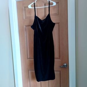 Black felt dress